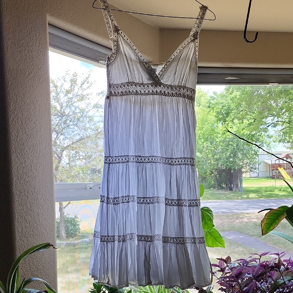 Pinky Purple Ruched Tiered Midi Sundress